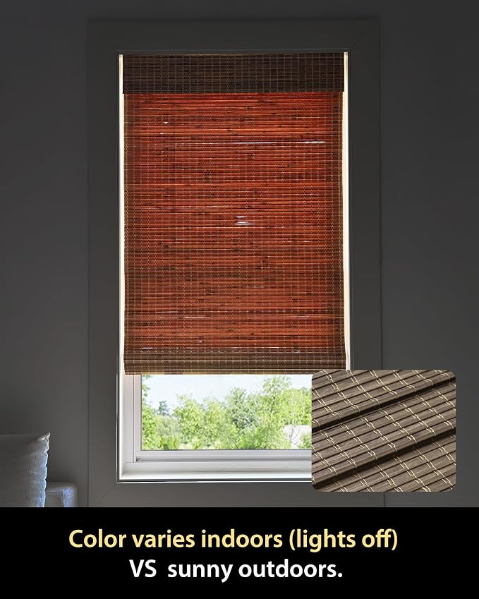 UNISHADES Cordless Bamboo Roman Shades - Image 7