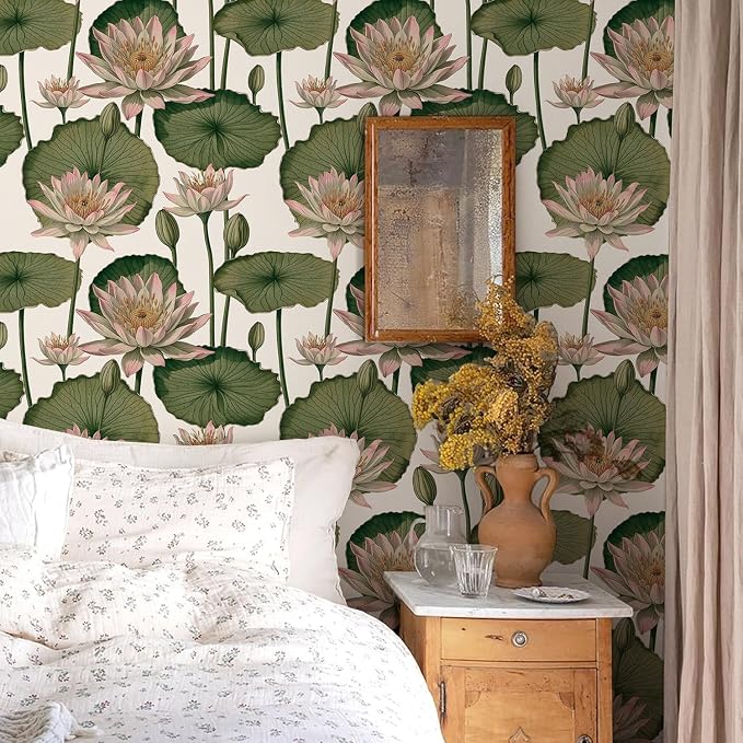 Orainege Floral Wallpaper Peel and Stick Floral Contact Paper Boho - Image 2