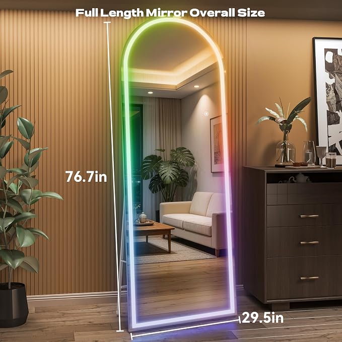Hasipu Arch Full Length Mirror 77 x 30 in - Image 2