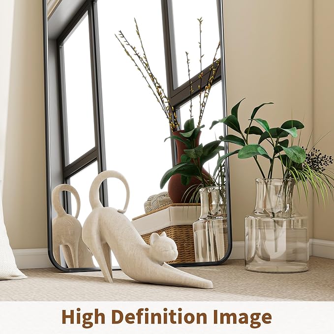 BEAUTYPEAK Black Full Length Mirror, Suitable - Image 2
