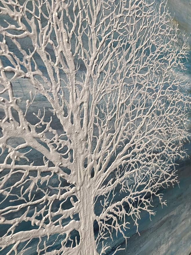 Yihui Arts Canvas Art Wall Decor, Modern Nature Teal Artwork Prints, Large Size - Image 3