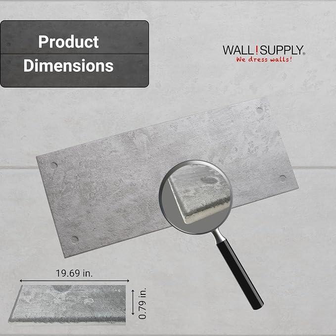 Wall!Supply 3D Wall Panels – Industrial Concrete Loft Style – Lightweight Foam - Image 6