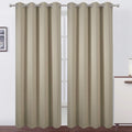LEMOMO Beige Blackout Curtains/52 x 108 Inch/Set of 2 Panels Room Darkening by Lemomo
