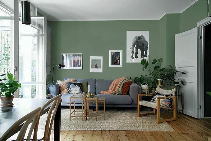 Dimoon 590''x17.7'' Green Peel and Stick Wallpaper Contact Paper Modern Self - Image 8