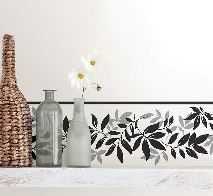 Fine Decor Leaf Trail Peel and Stick Border, 4.9 in x 16.3 ft - Image 2