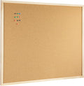 OWLKELA 24'' x 36'' Cork Board Bulletin Board, Wooden Framed Corkboard by OWLKELA