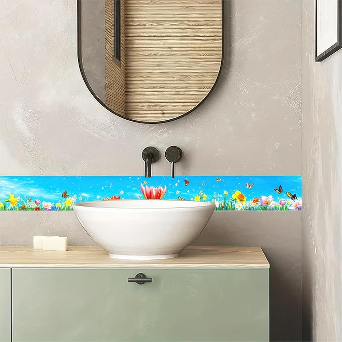 HOMETITUTE Wallpaper Border 4x196 Inch Peel and Stick Wall Border Wallpaper - Image 7