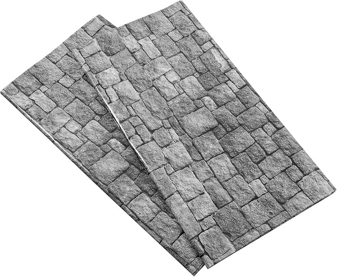 Chuangdi 2pcs 4.5 x 9 Feet Brick Wallpaper Peel and Stick Backdrop Tablecloth - Image 3