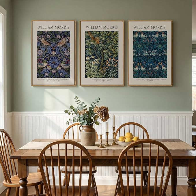 Large Framed Vintage William Morris Wall Art - Image 4