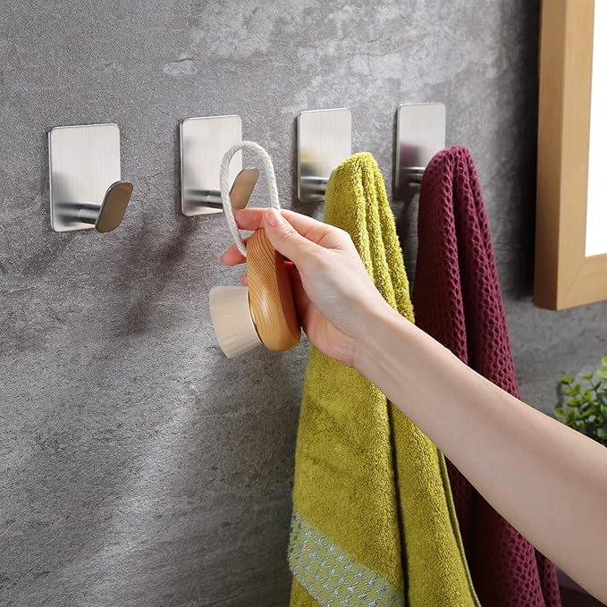 DELITON Towel Hooks for Bathrooms - Image 2