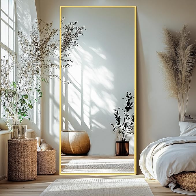 Delma Full Length Standing Mirror, Large Floor Mirror by Delma