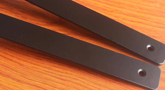 8 Pack - 12 inch Black Hidden L Shelf Bracket Iron Floating Shelf Brackets - Image 7