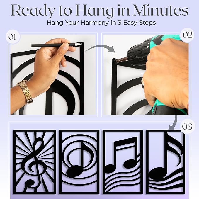 GALLERY GRACE Metal Wall Art Decor – 11" x 16" Set of 4 Single Line Abstract - Image 4