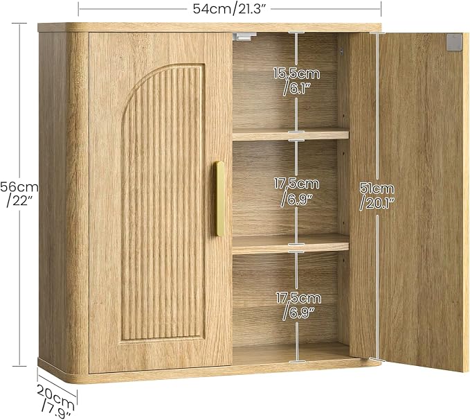 CHOEZON Bathroom Wall Cabinet, Bathroom Storage Cabinet, Medicine Cabinet - Image 3