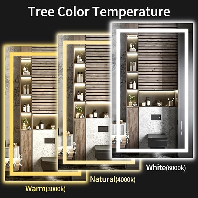 30"x48" LED Bathroom Mirror - Image 4