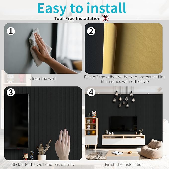 EVERECO 6 Pack Large Acoustic Panels, 47.2×23.6×0.4 inches, Soundproof Panels - Image 8