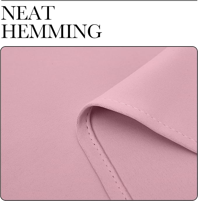NICETOWN Crystal Pink Room Darkening Curtains - Image 6