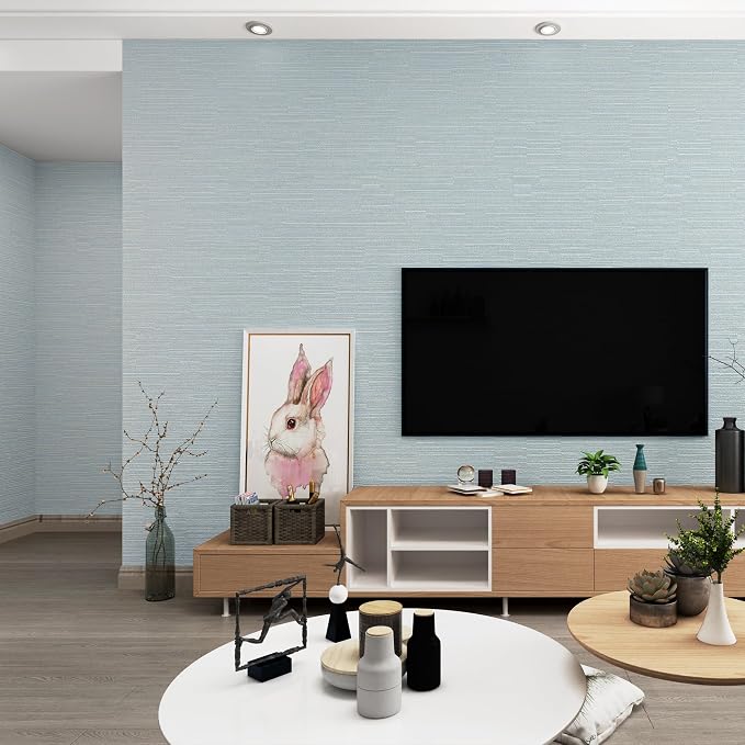 Haimin Grasscloth Wallpaper Peel and Stick 20.9in X 393in Fabric Contact Paper - Image 9