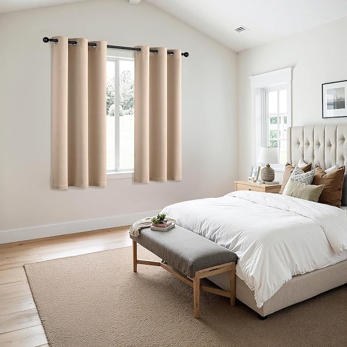 MIULEE Blackout Curtains for Bedroom Living Room 2 Panels, Thermal Insulated - Image 6