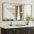FICTOR Bathroom Vanity Mirror-Black, 60x36 Inch, Shatterproof & Anti-Rust by FICTOR