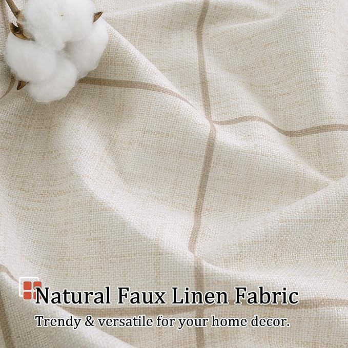 Lajode Plaid Curtains Pattern Printed 90 Inches Long - Image 5