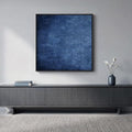 Large Framed Navy Blue Abstract Wall Art by Cuspin