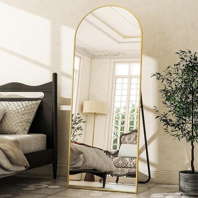 Arched Full Length Mirror, Full Length Wall Mirror Hanging or Leaning - Image 4