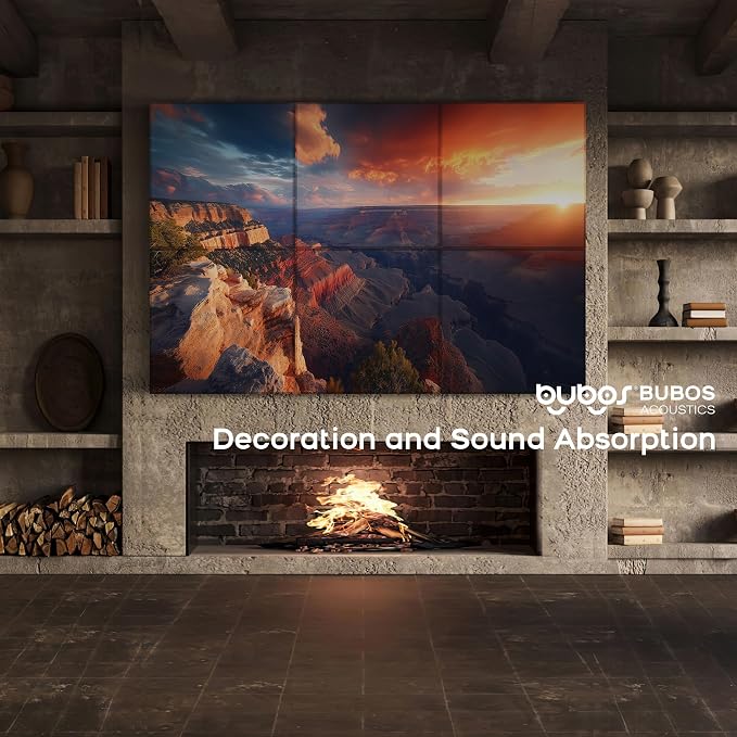BUBOS 6 Pack Art Acoustic Panels, 70.8" x 47.2" Sound Absorbing Wall Decor - Image 9