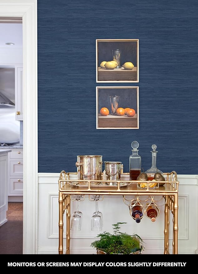 NuWallpaper x Society Social Classic Faux Grasscloth Peel and Stick Wallpaper - Image 3