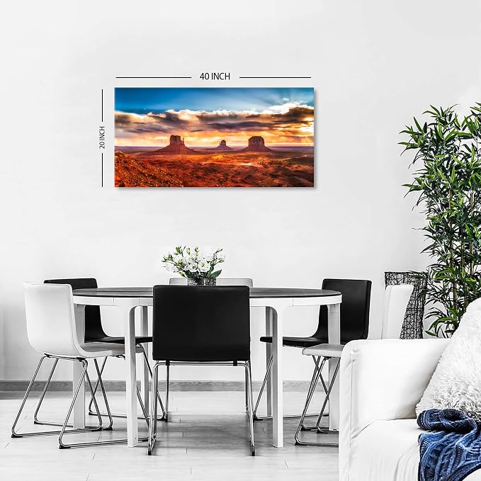 Monument Valley Mountain Wall Art Sunset Desert Wall Decor Nature National Park - Image 4
