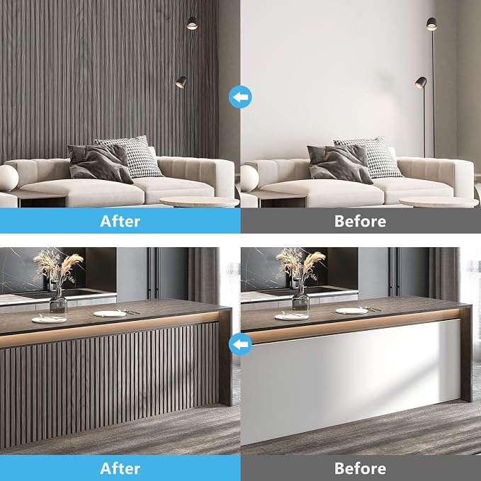 Art3d 6-Piece Wood Slat Panels for Stylish Interior Decor and Ceiling Decoration - Image 3
