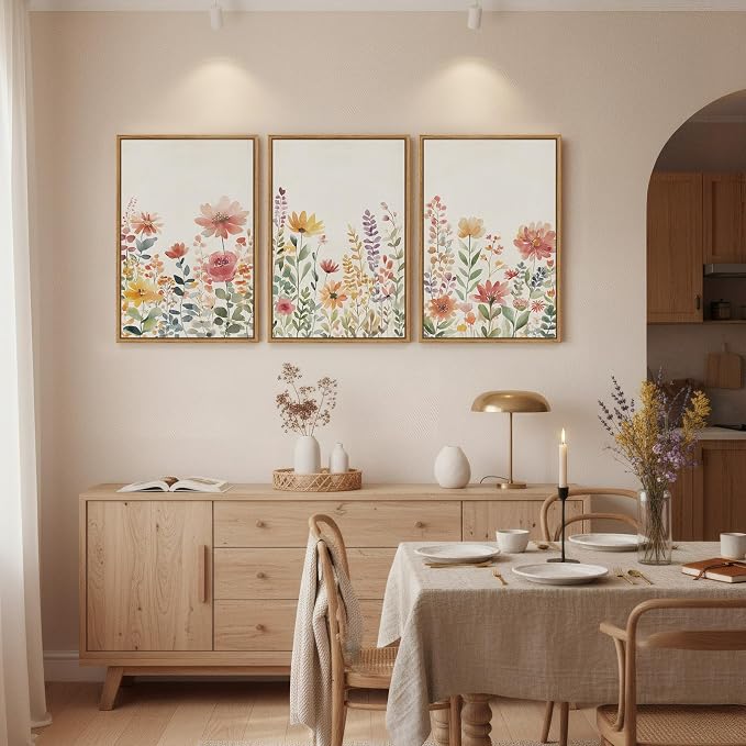 Framed Watercolor Floral Wall Art - Image 4