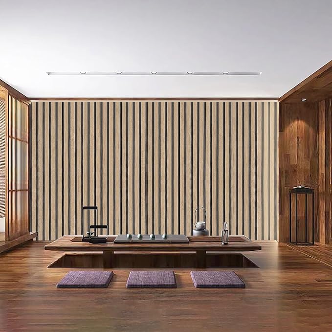 Brown Wood Slat Peel and Stick Wallpaper - Image 7