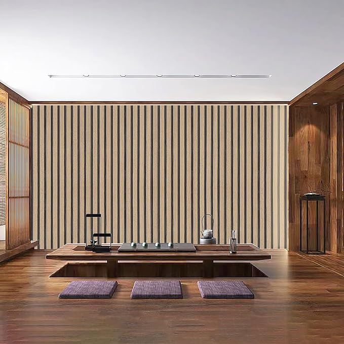 Wood Slat Wallpaper Peel and Stick - Image 6