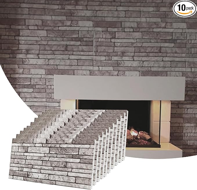 Dundee Deco 3D Wall Panels Faux Brick by DundeeDeco