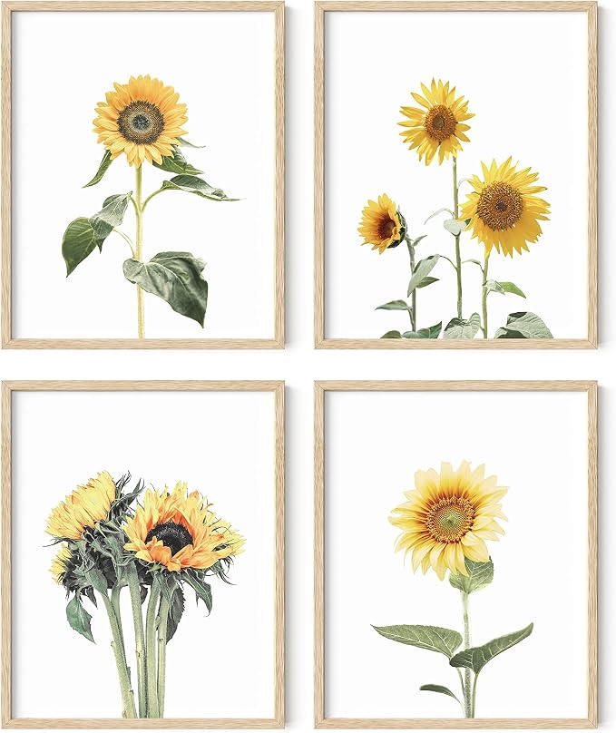 HAUS AND HUES Sunflower Posters by HausandHuesArtPrints