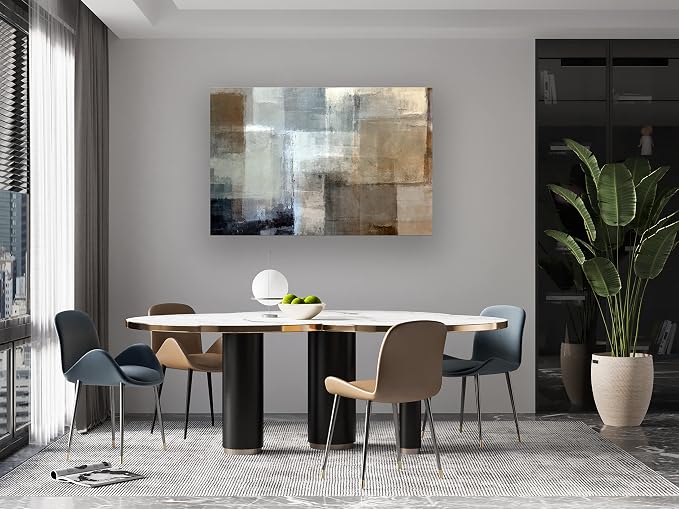 Baisuart A61269 Canvas Prints Abstract Wall Art Print Paintings Grey and Brown - Image 6