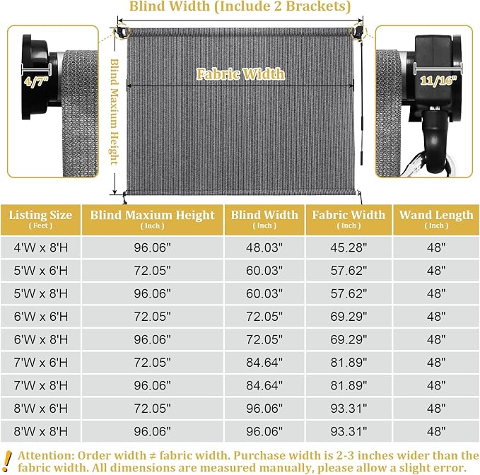 Shade&Beyond Outdoor Roller Shades - Image 9
