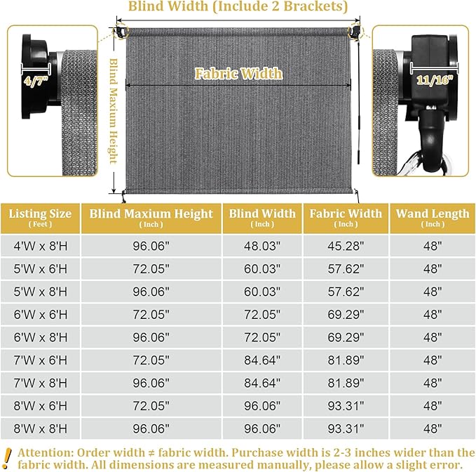 Shade&Beyond Outdoor Roller Shades - Image 9
