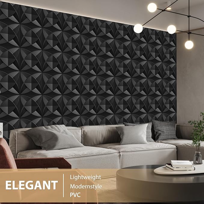 Heikki 30 Pack 3D Wall Panel for Interior Wall Décor, PVC Flower Textured Wall - Image 5