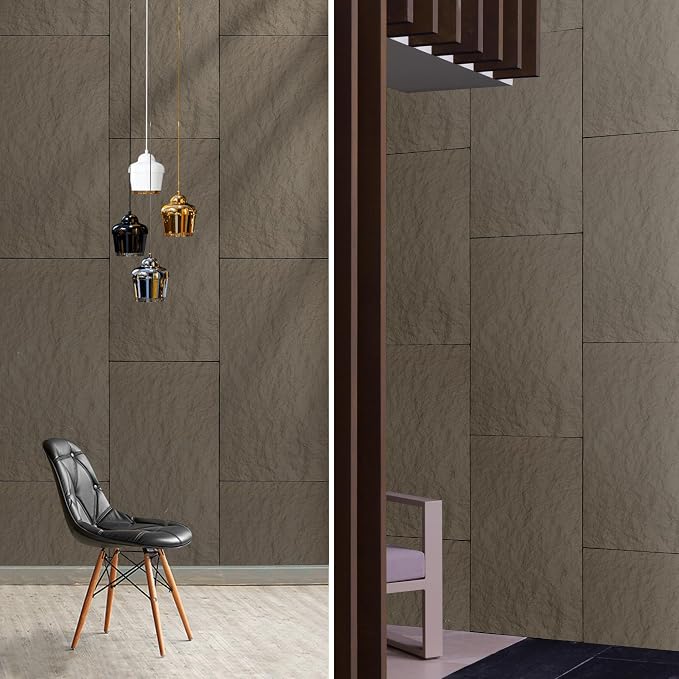 KASARO PU 3D Faux Stone Wall Panels, Cement Texture Accent - Image 6