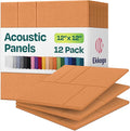 Acoustic Panels 12-Pack Soundproof Wall Panels 12"x12"x0.4" Decorative Sound by EkkogoAcousticPanels