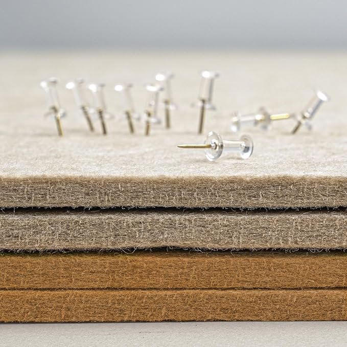 Bulletin Board, 24 x 18 inches Felt Board Decorative Pin Board, Cork Board - Image 6