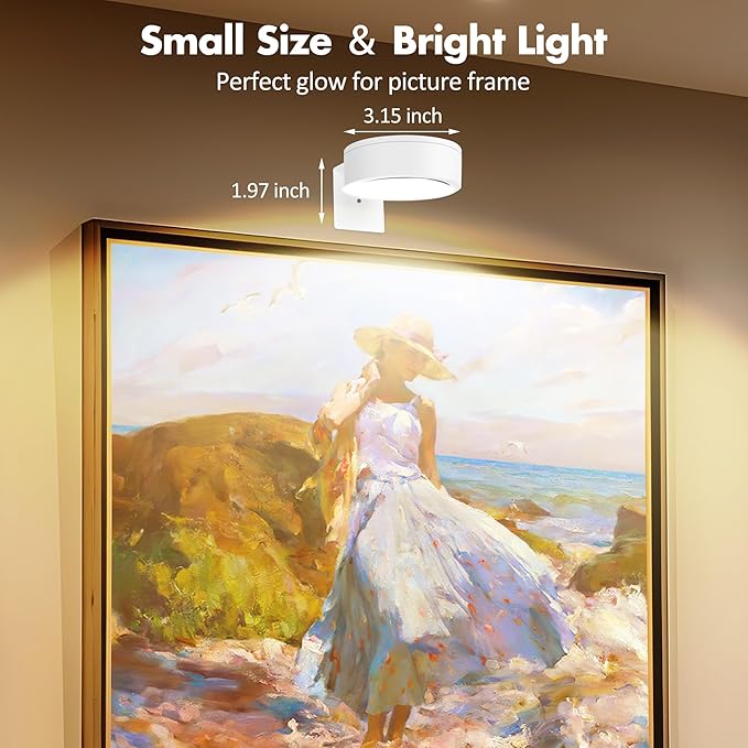 3Pcs Picture Light Battery Operated, Wireless Led Painting Light - Image 5