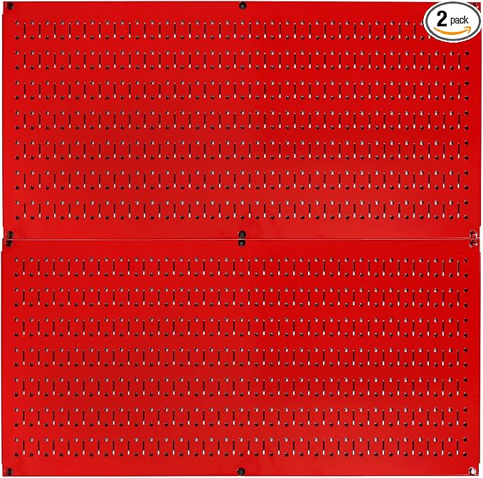 Wall Control Pegboard Rack Horizontal Metal Pegboard Garage Tool Storage Pack by Wall+Control