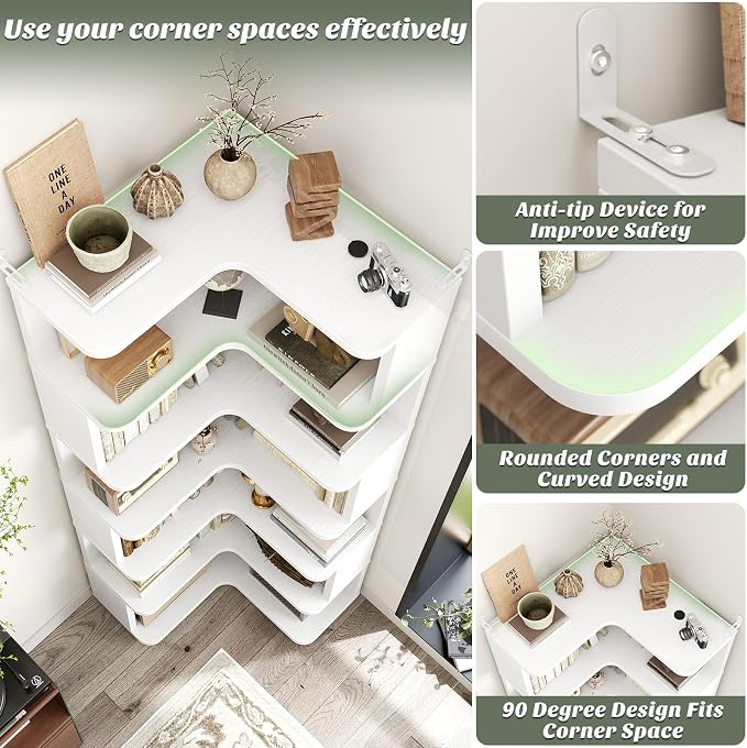 Armocity Corner Book Shelf - Image 4