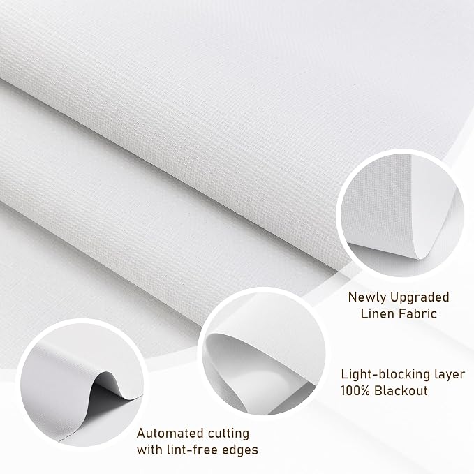 AOSKY Linen Roller Blinds Shades - Image 2