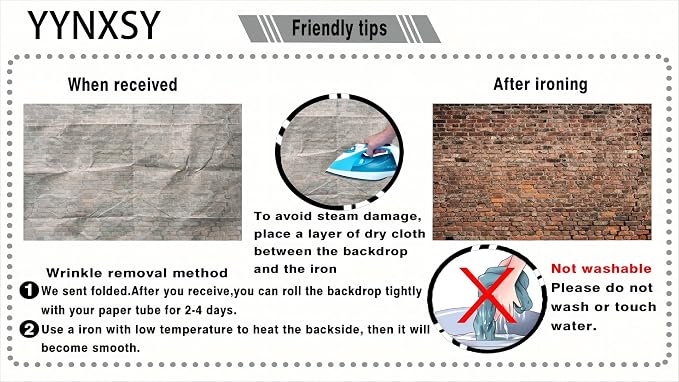 YYNXSY 8X6FT Brown Brick Wall Background Primary Color Brick Background Large - Image 6
