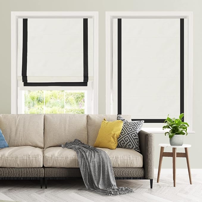 DEJAVU Roman Shades With Ribbon Border - Image 2
