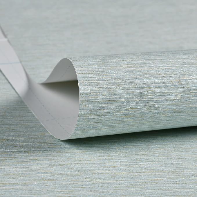 Haimin Grasscloth Wallpaper Peel and Stick 20.9in X 393in Fabric Contact Paper - Image 3